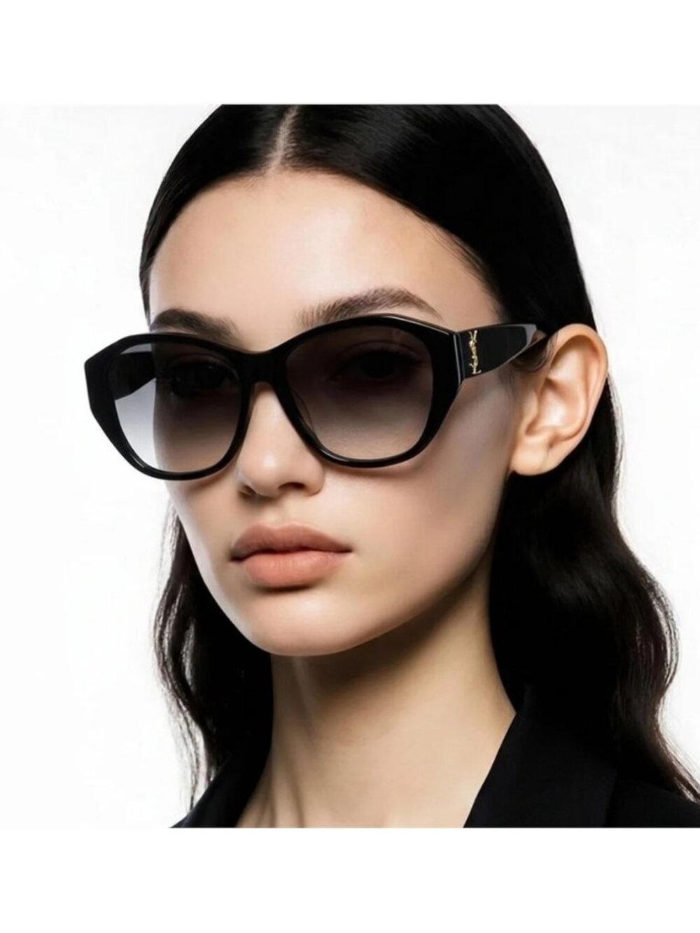 💯 - New Authentic SAINT LAURENT SLM8/F Sunglasses Black